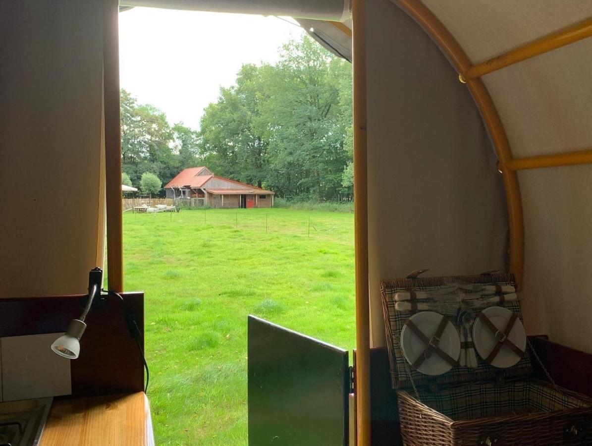Huifkar In Landelijke Omgeving De Mersken 9 Ureterp Bagian luar foto